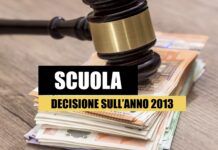 Scuola: l’Anno 2013 Non Conta per lo Stipendio Ma Solo per l’Anzianità Giuridica. Presa la Decisione