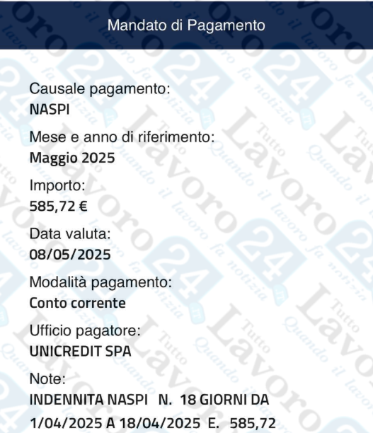 naspi maggio