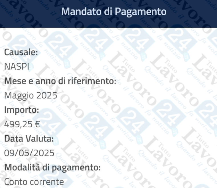 naspi 9 maggio