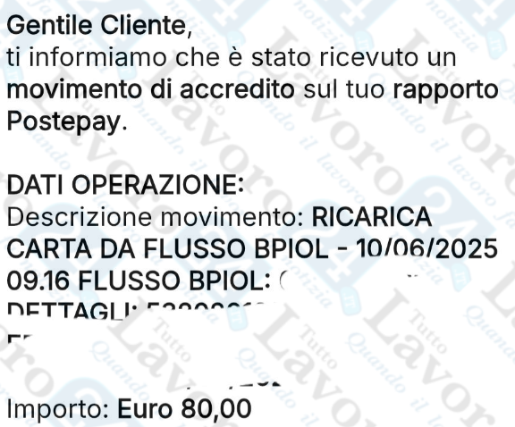 ricarica carta acquisti
