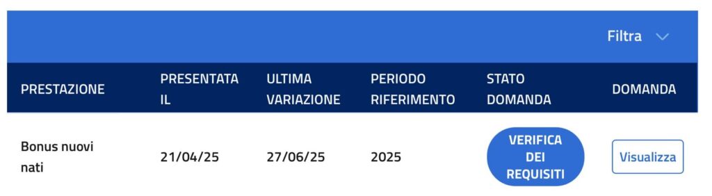 verifica requisiti bonus nuovi nati