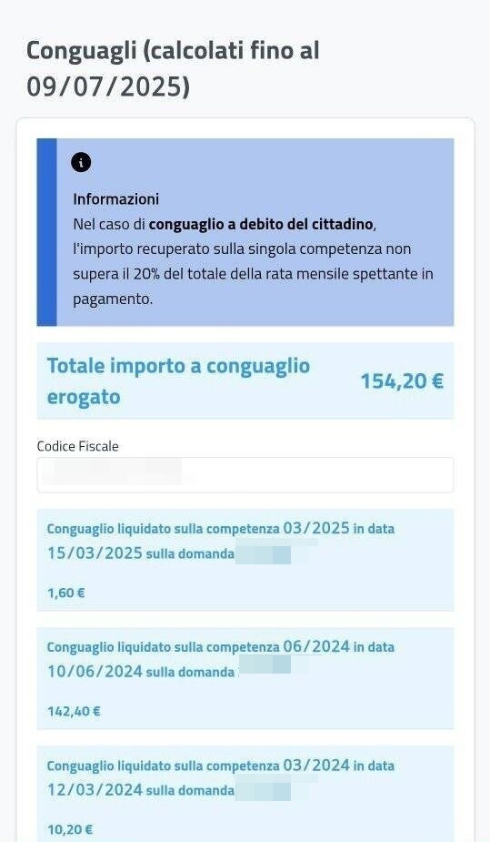 conguagli assegno unico