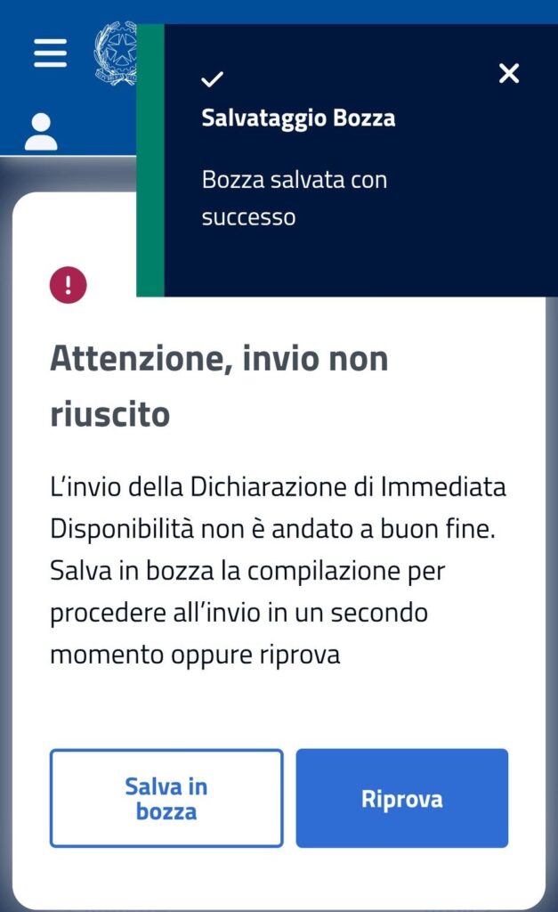 mancato invio did naspi