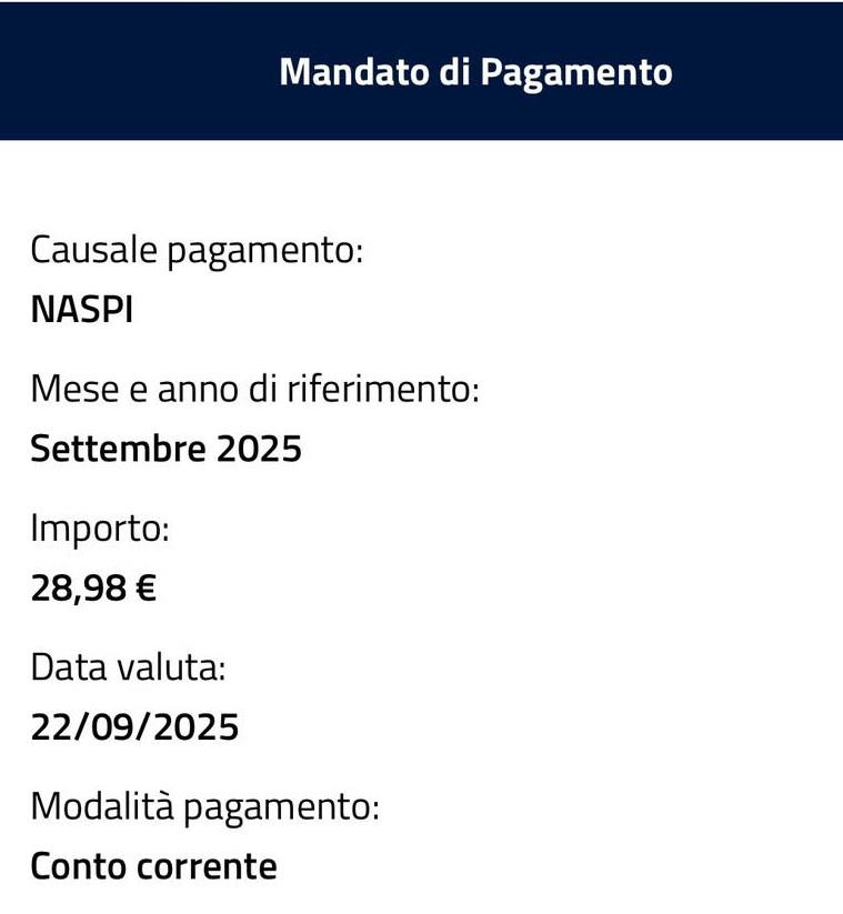 naspi fine settembre