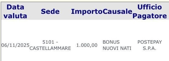 bonus figli 1.000 euro