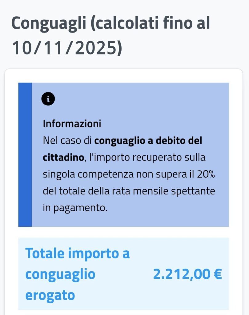 conguagli assegno unico