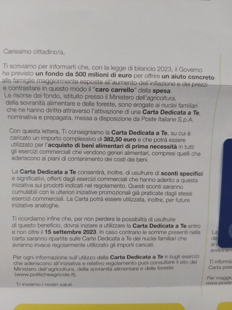 lettera carta dedicata a te