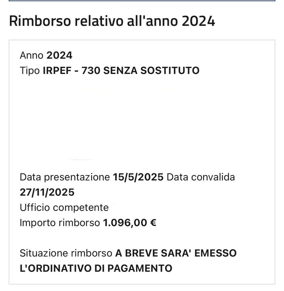 rimborso 730 cassetto fiscale
