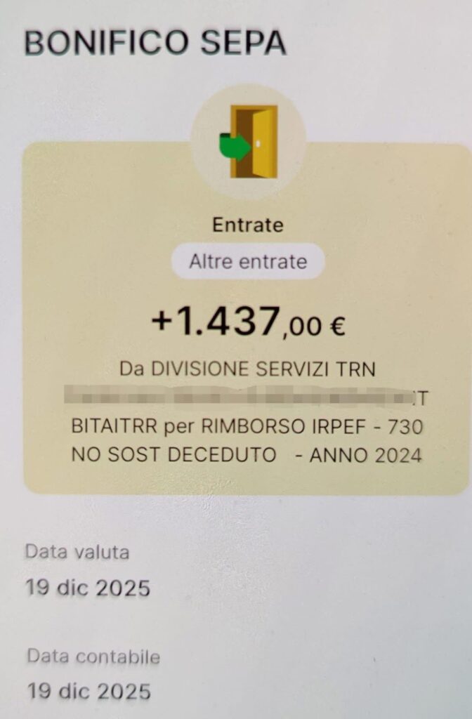 rimborso 730 agenzia delle entrate