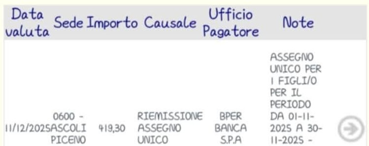assegno unico arretrati