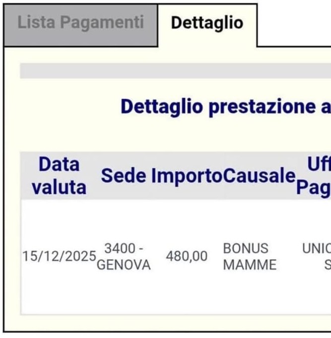 bonus mamme dicembre