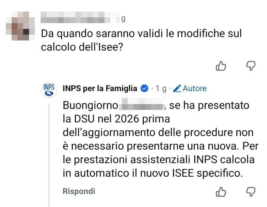 isee 2026 aggiornamento procedure