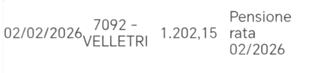 pensione febbraio