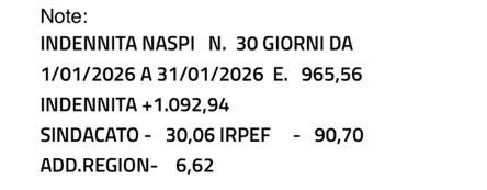 naspi trattenuta sindacale