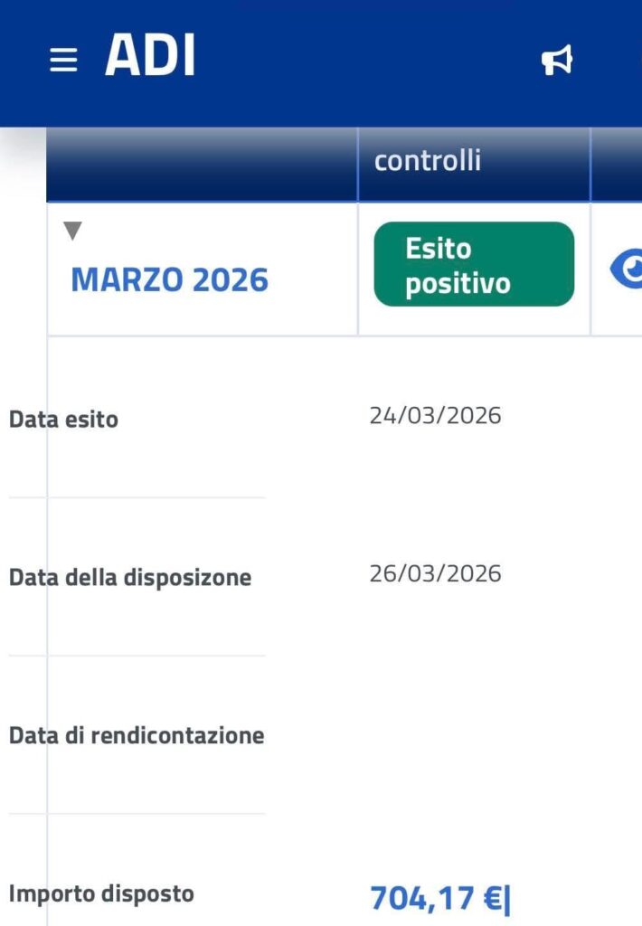 ricarica assegno di inclusione marzo