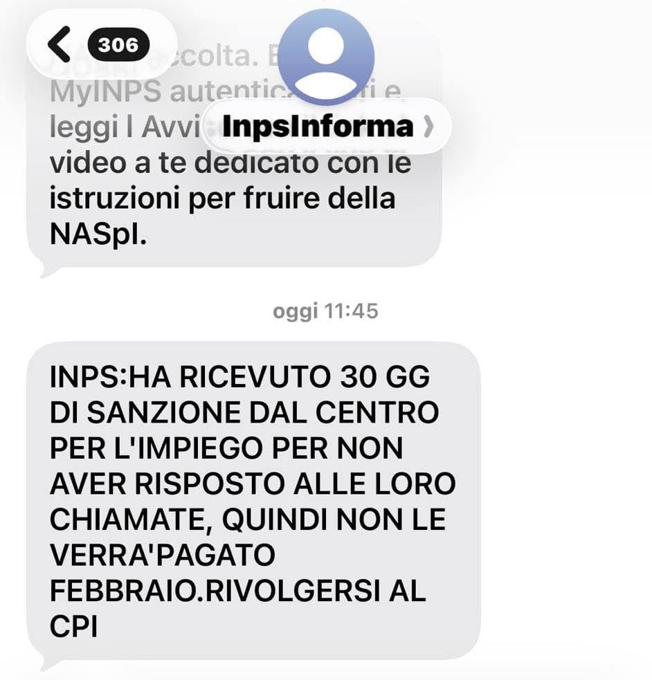 sanzione inps naspi