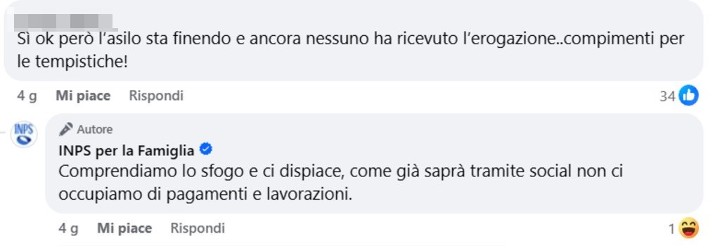 bonus nido risposte inps