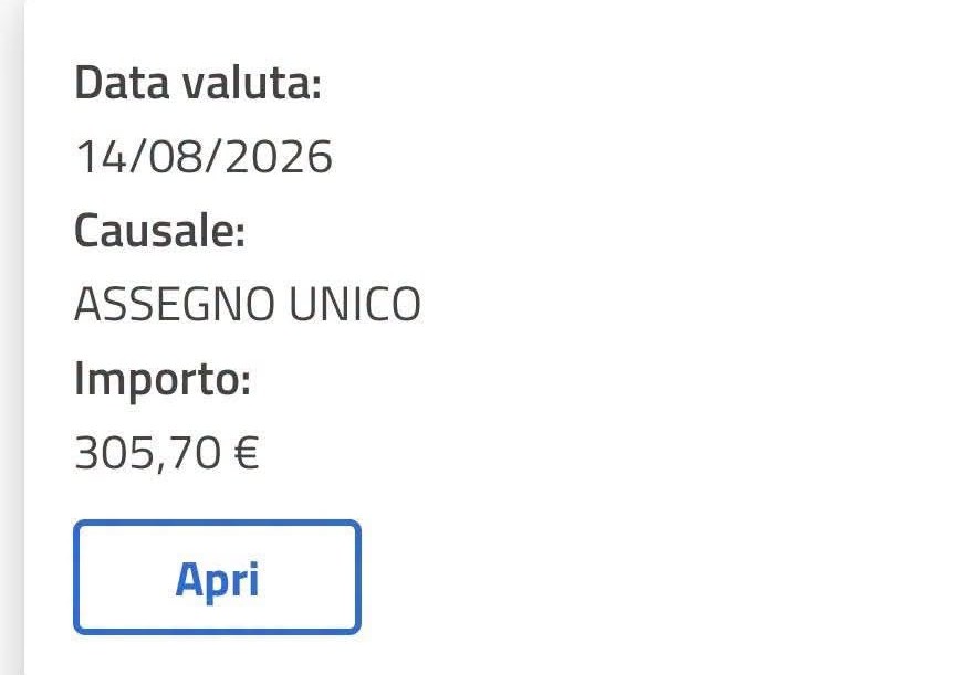 assegno unico agosto arretrati