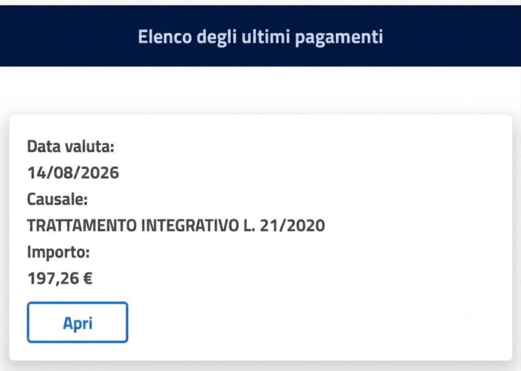 trattamento integrativo inps