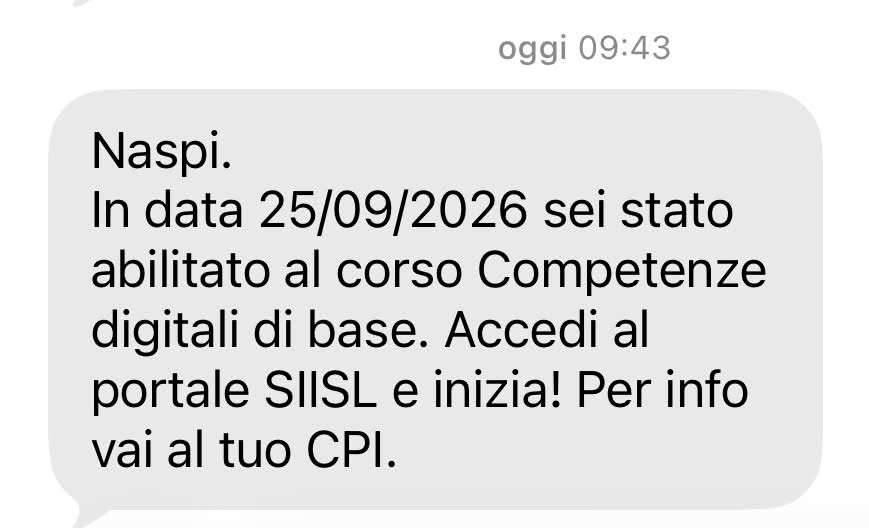 sms naspi formazione