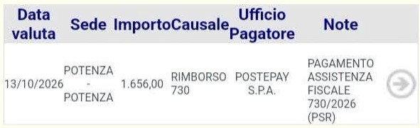 rimborso 730 naspi