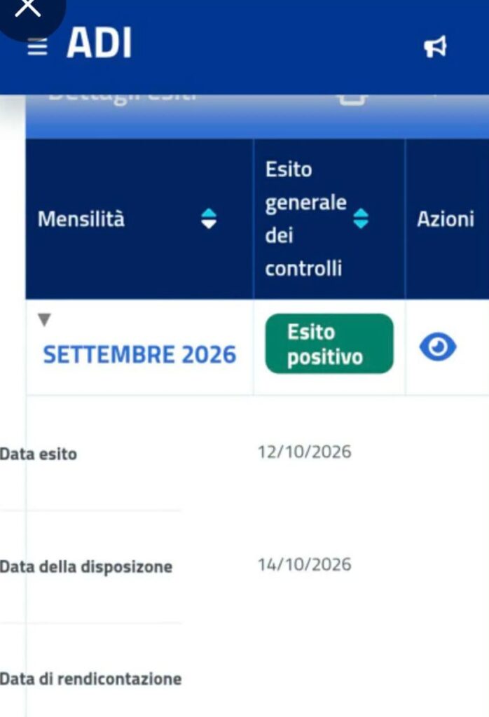 lavorazioni assegno di inclusione ottobre