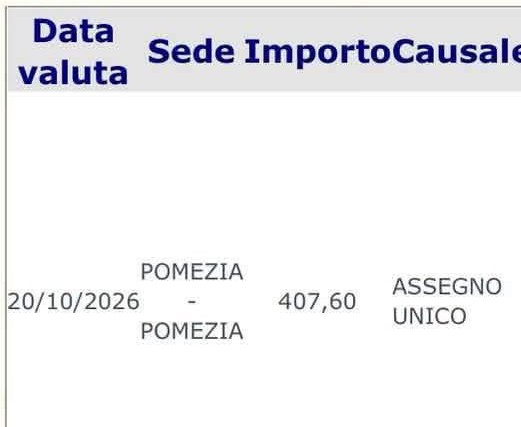 assegno unico ottobre