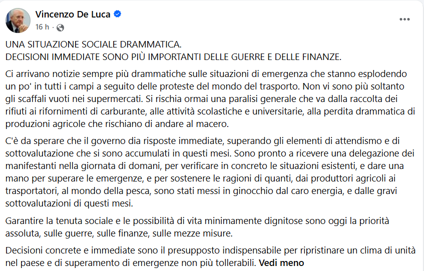 post de luca blocco autotrasportatori